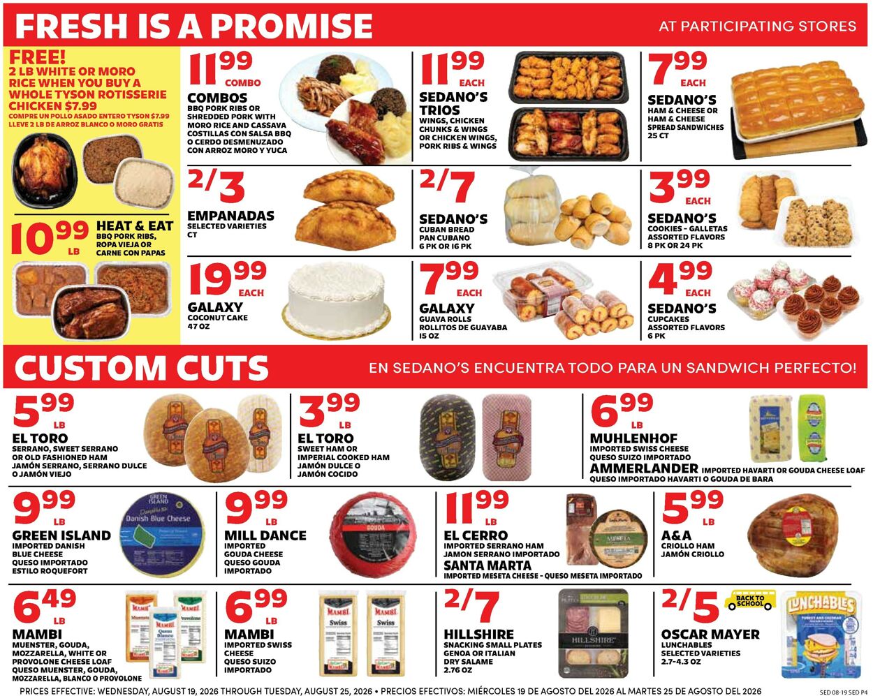 Catalogue Sedano's from 08/19/2026