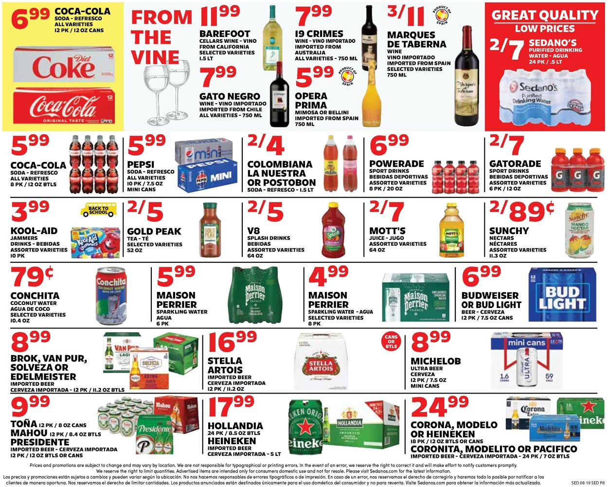 Catalogue Sedano's from 08/19/2026