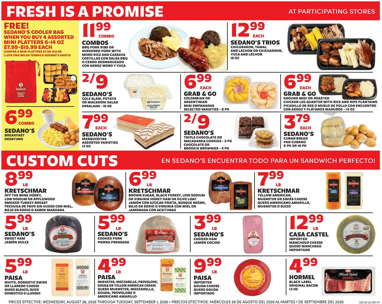 Catalogue Sedano's from 08/26/2026
