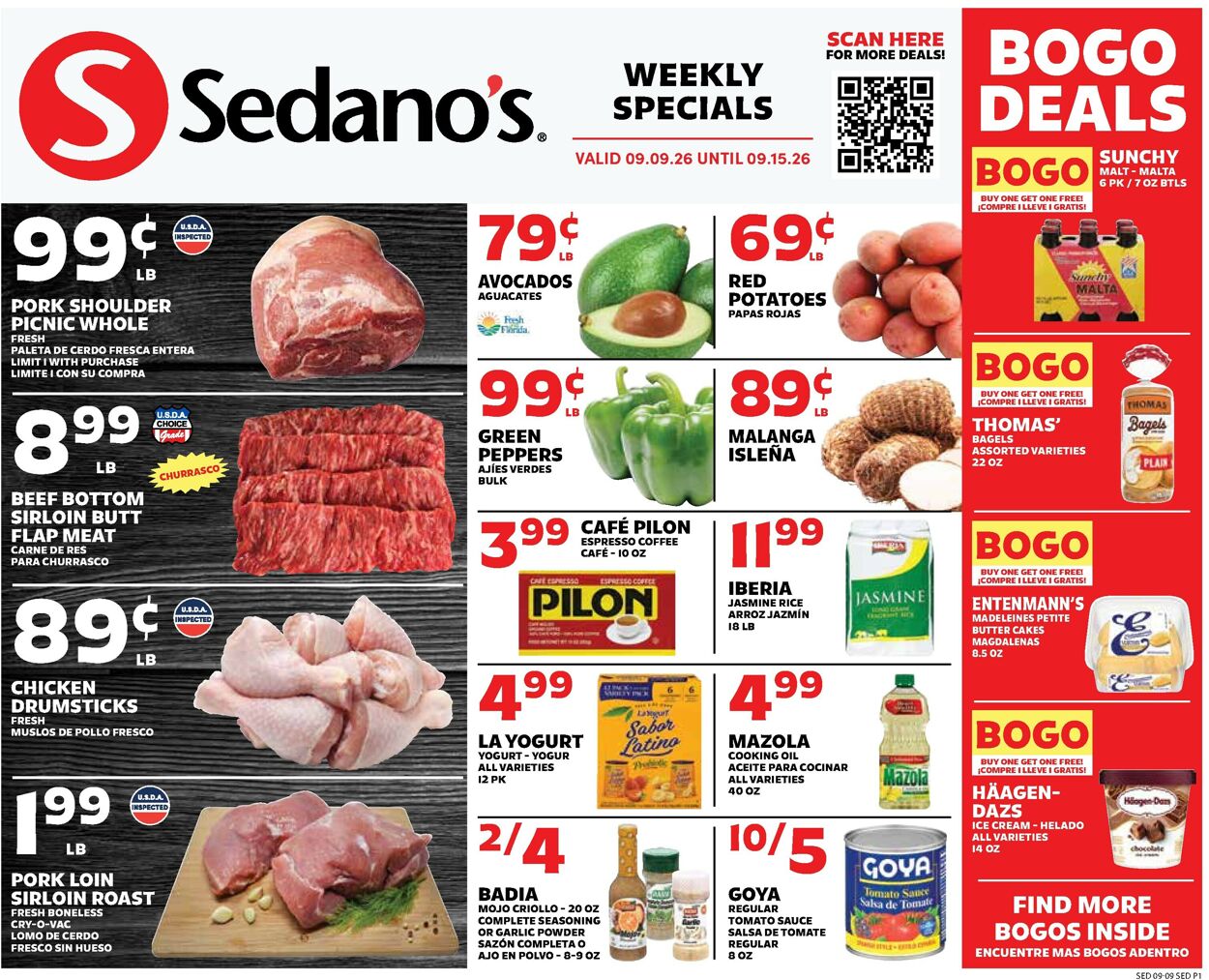 Catalogue Sedano's from 09/09/2026