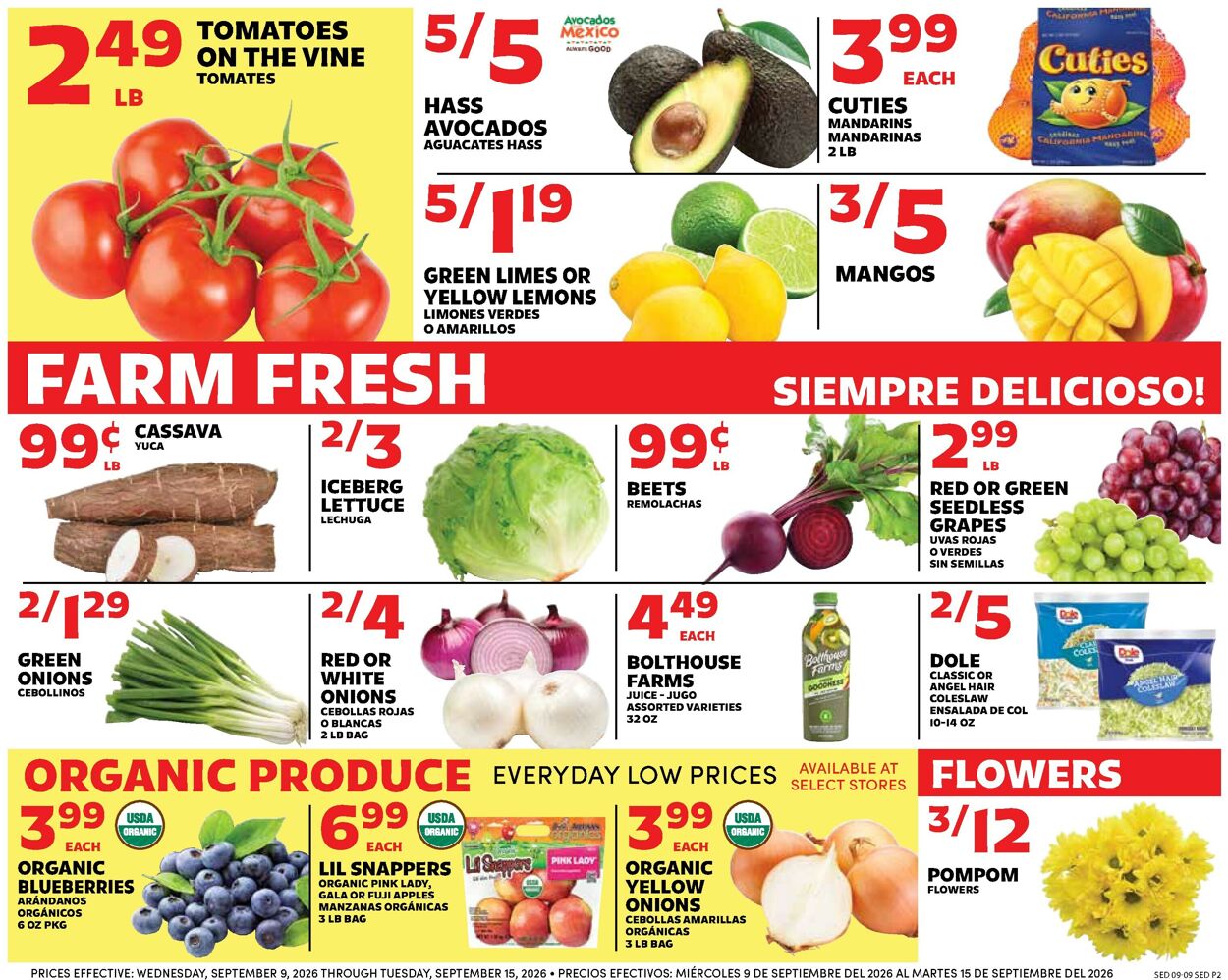 Catalogue Sedano's from 09/09/2026