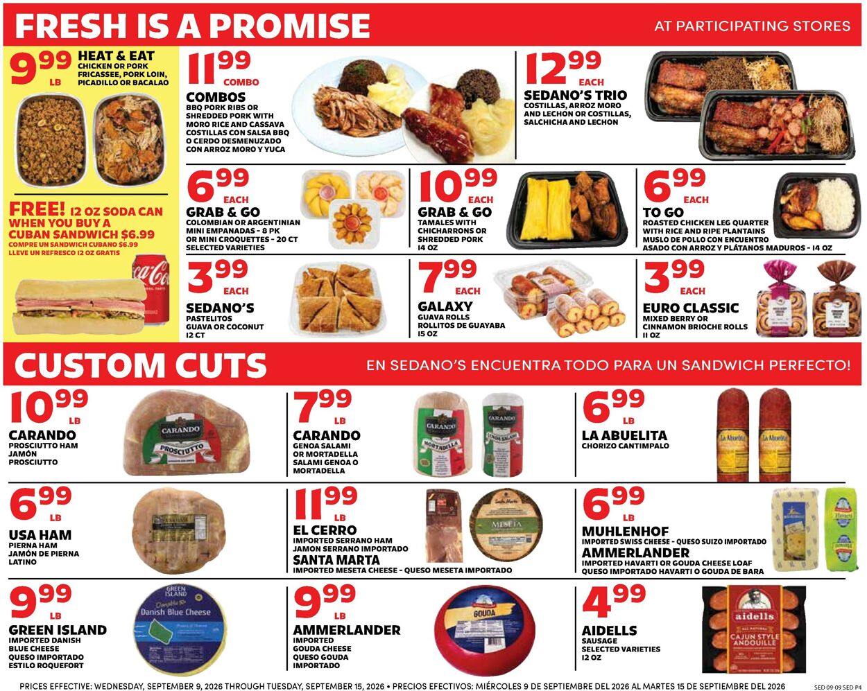 Catalogue Sedano's from 09/09/2026