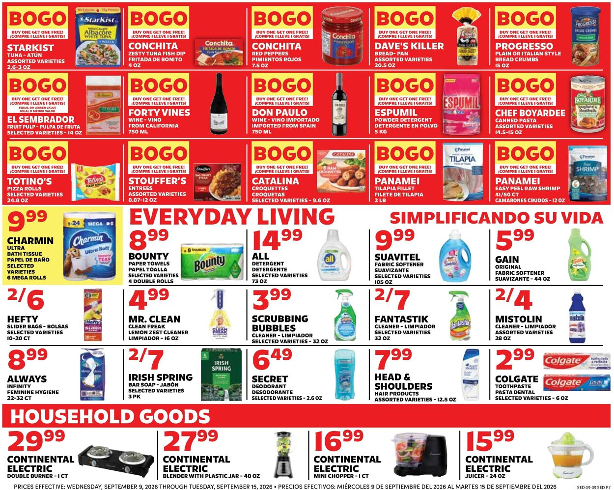 Catalogue Sedano's from 09/09/2026