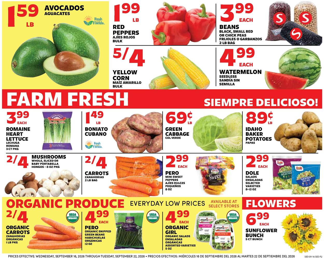 Catalogue Sedano's from 09/16/2026