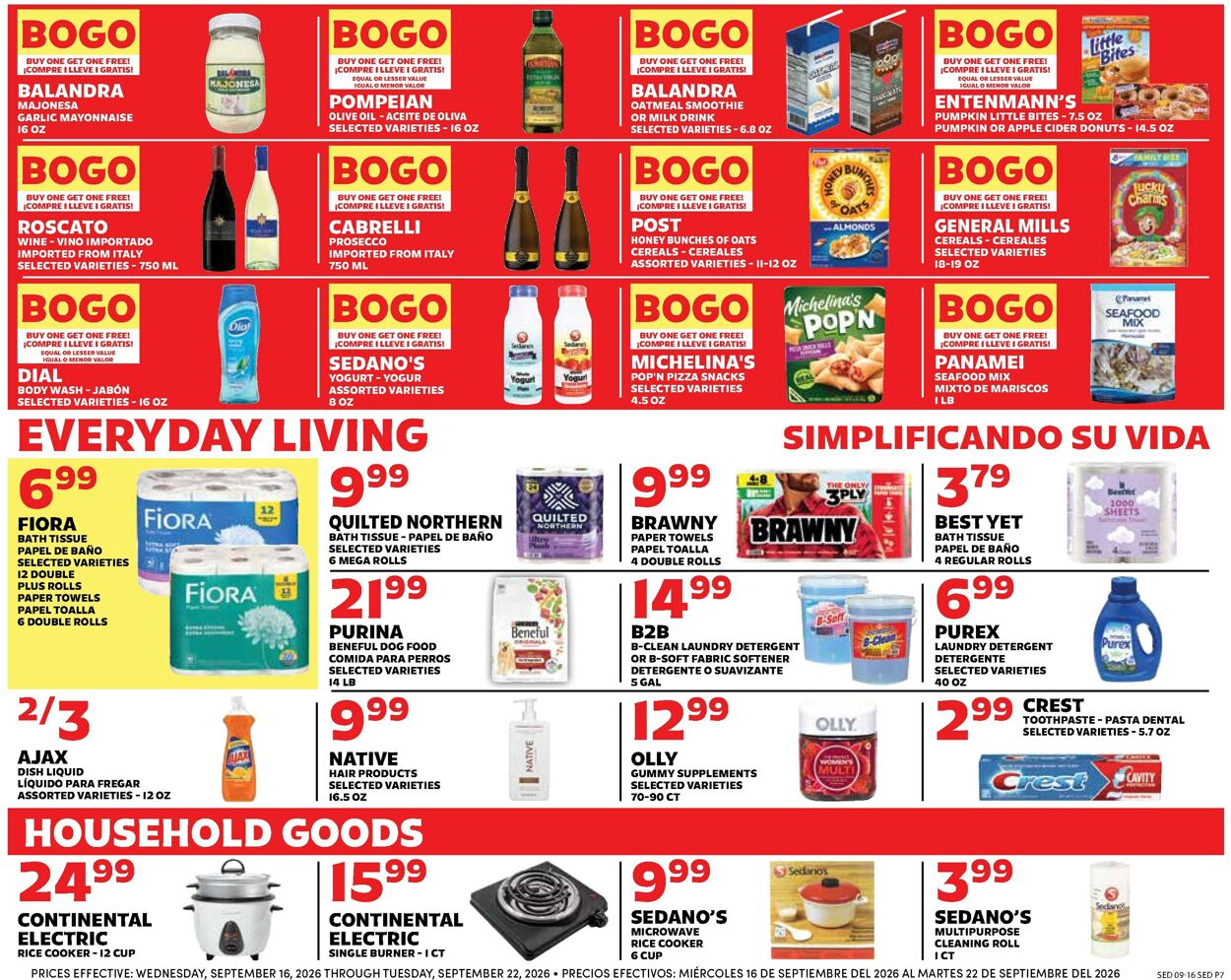 Catalogue Sedano's from 09/16/2026