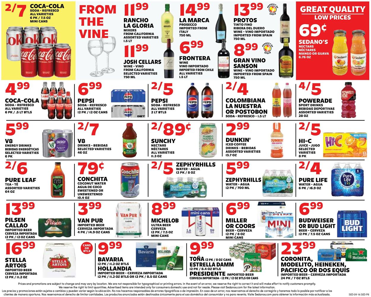 Catalogue Sedano's from 09/16/2026
