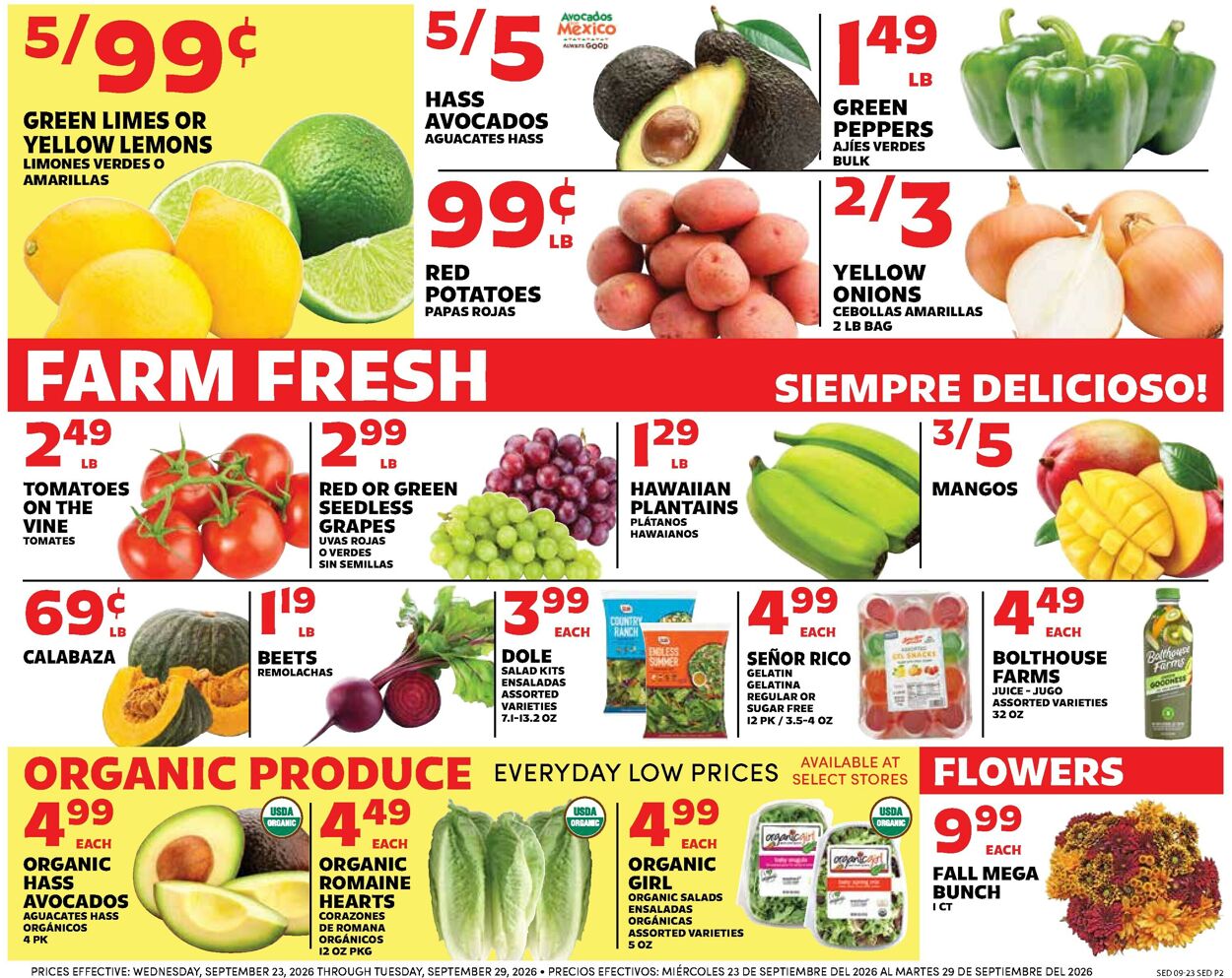 Catalogue Sedano's from 09/23/2026