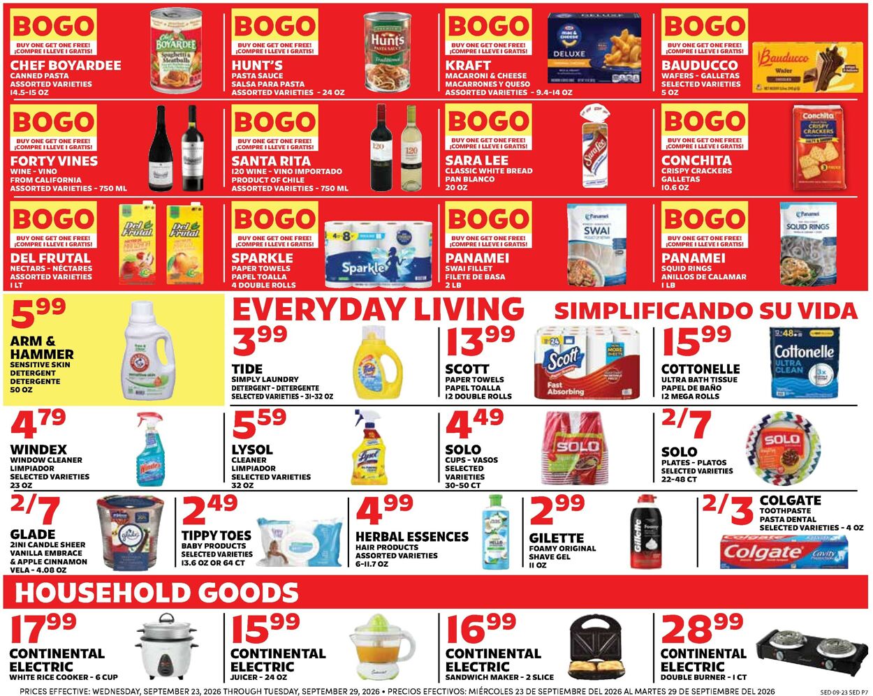 Catalogue Sedano's from 09/23/2026