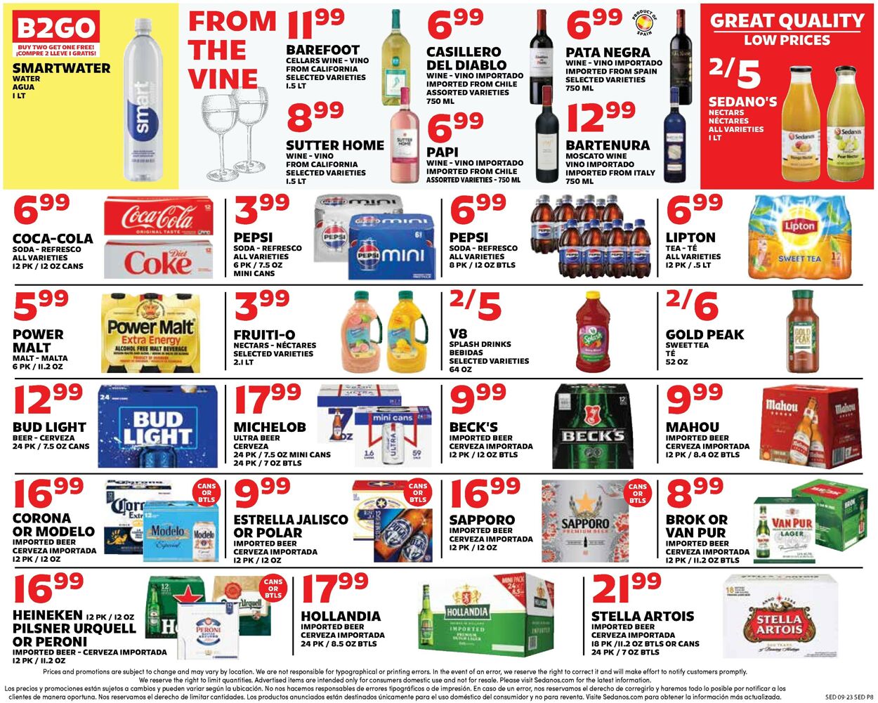 Catalogue Sedano's from 09/23/2026