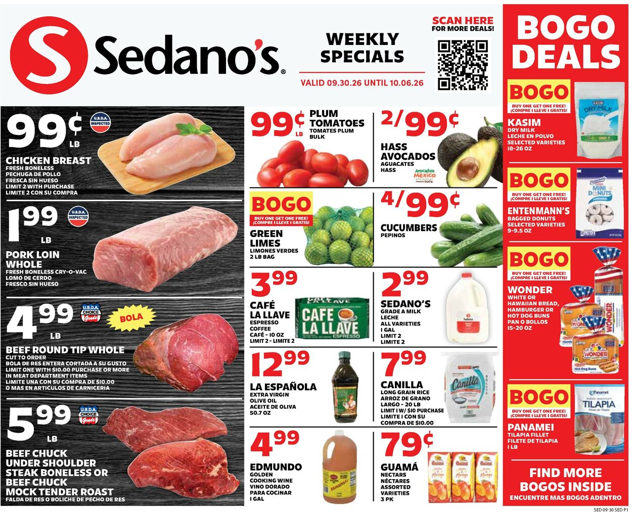 Catalogue Sedano's from 09/30/2026