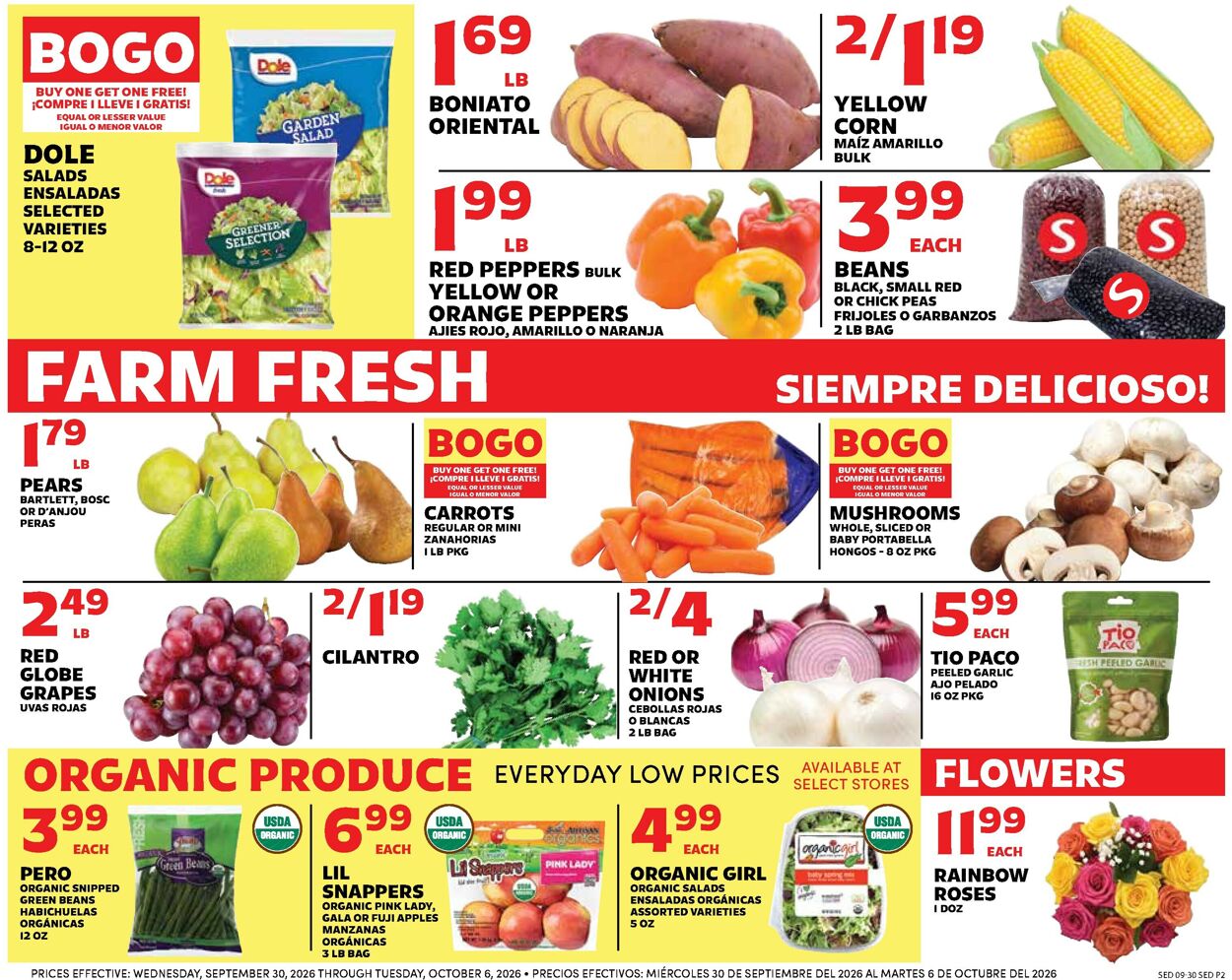 Catalogue Sedano's from 09/30/2026