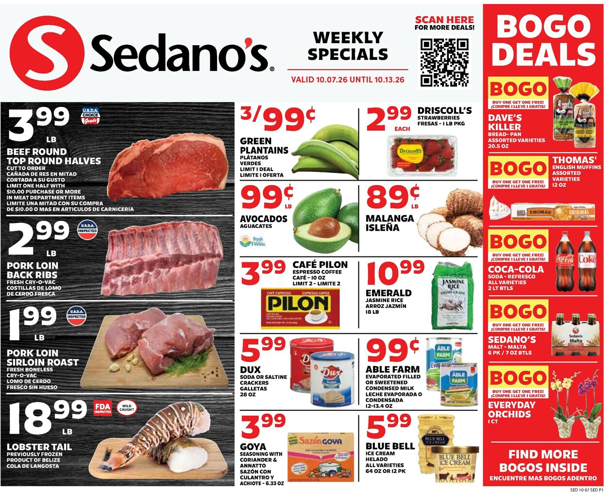 Catalogue Sedano's from 10/07/2026