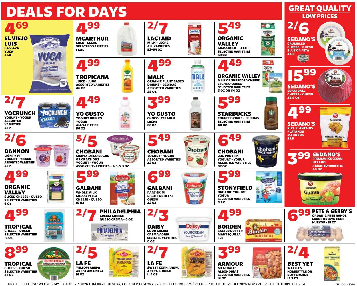 Catalogue Sedano's from 10/07/2026