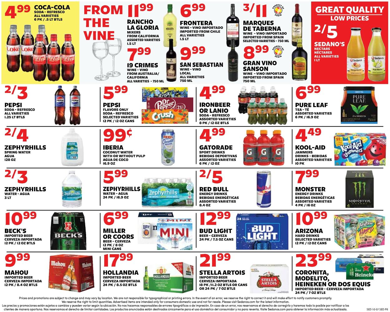 Catalogue Sedano's from 10/07/2026