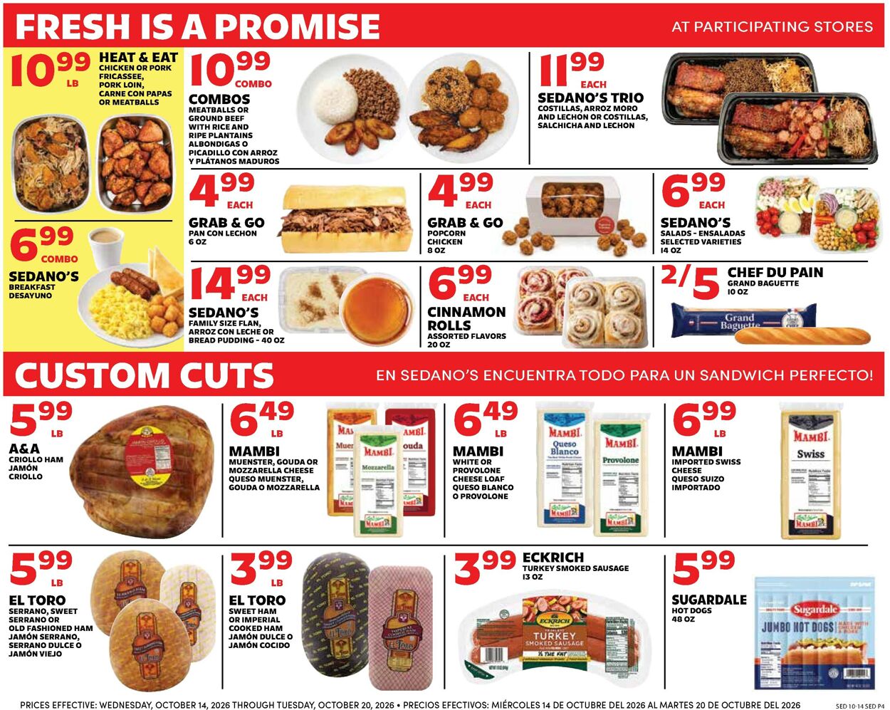 Catalogue Sedano's from 10/14/2026