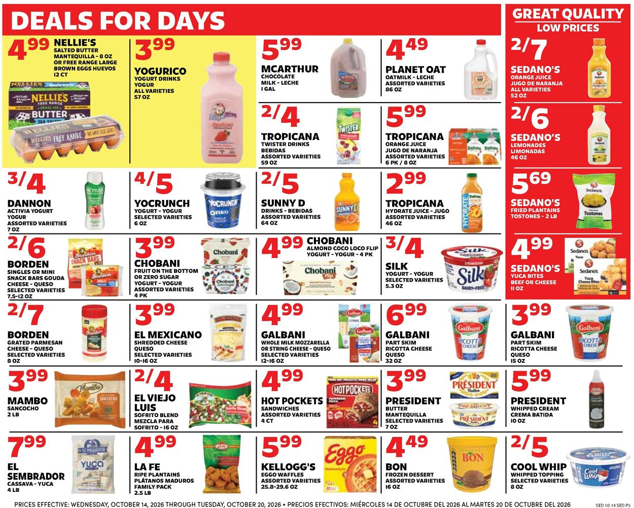 Catalogue Sedano's from 10/14/2026