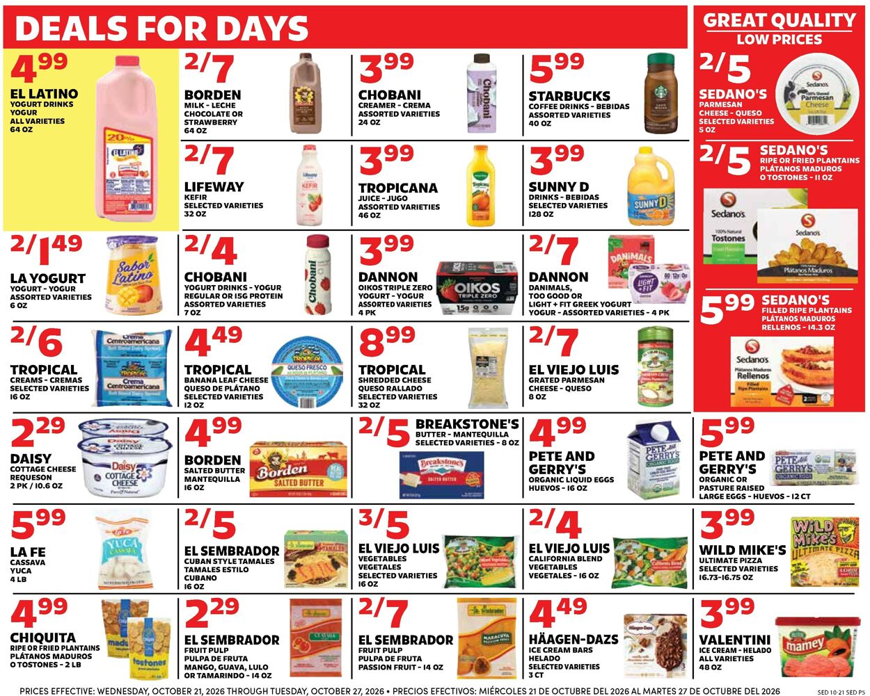 Catalogue Sedano's from 10/21/2026