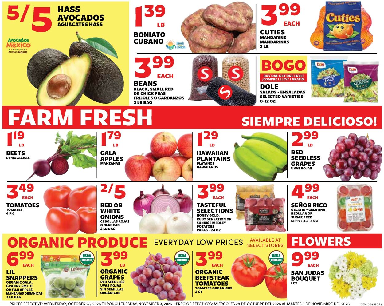 Catalogue Sedano's from 10/28/2026