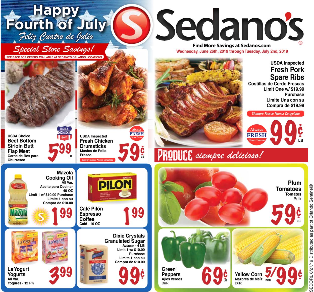 Catalogue Sedano's from 06/26/2019