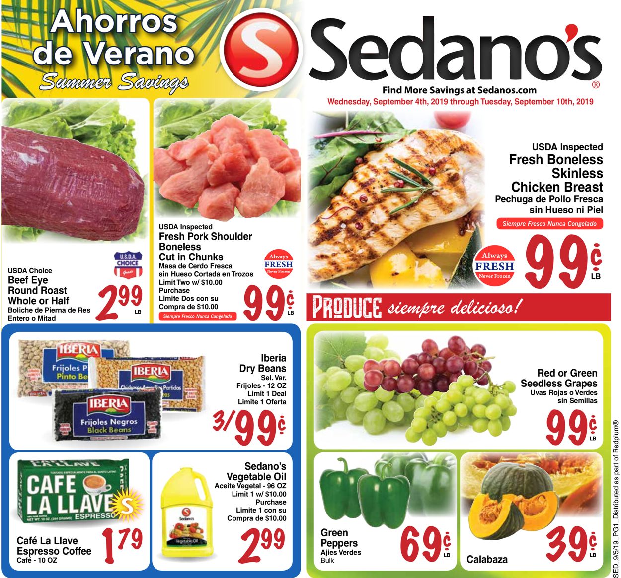 Catalogue Sedano's from 09/04/2019