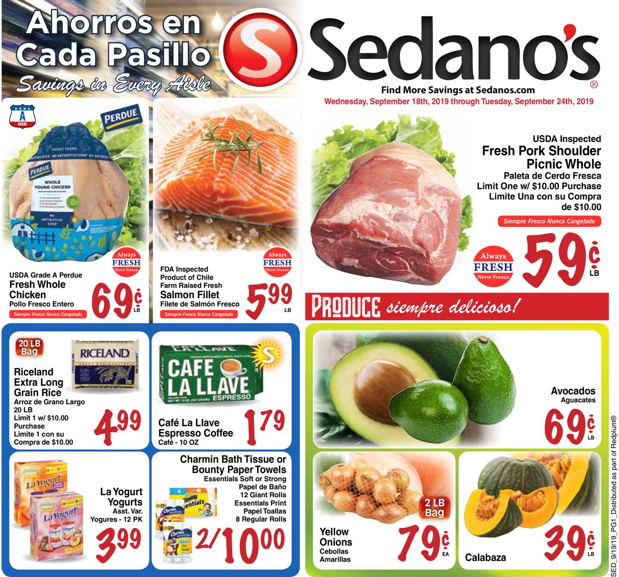 Catalogue Sedano's from 09/18/2019