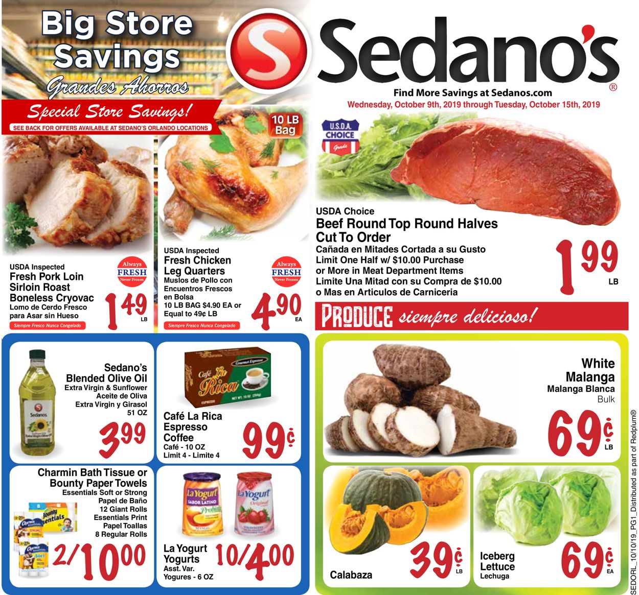 Catalogue Sedano's from 10/09/2019