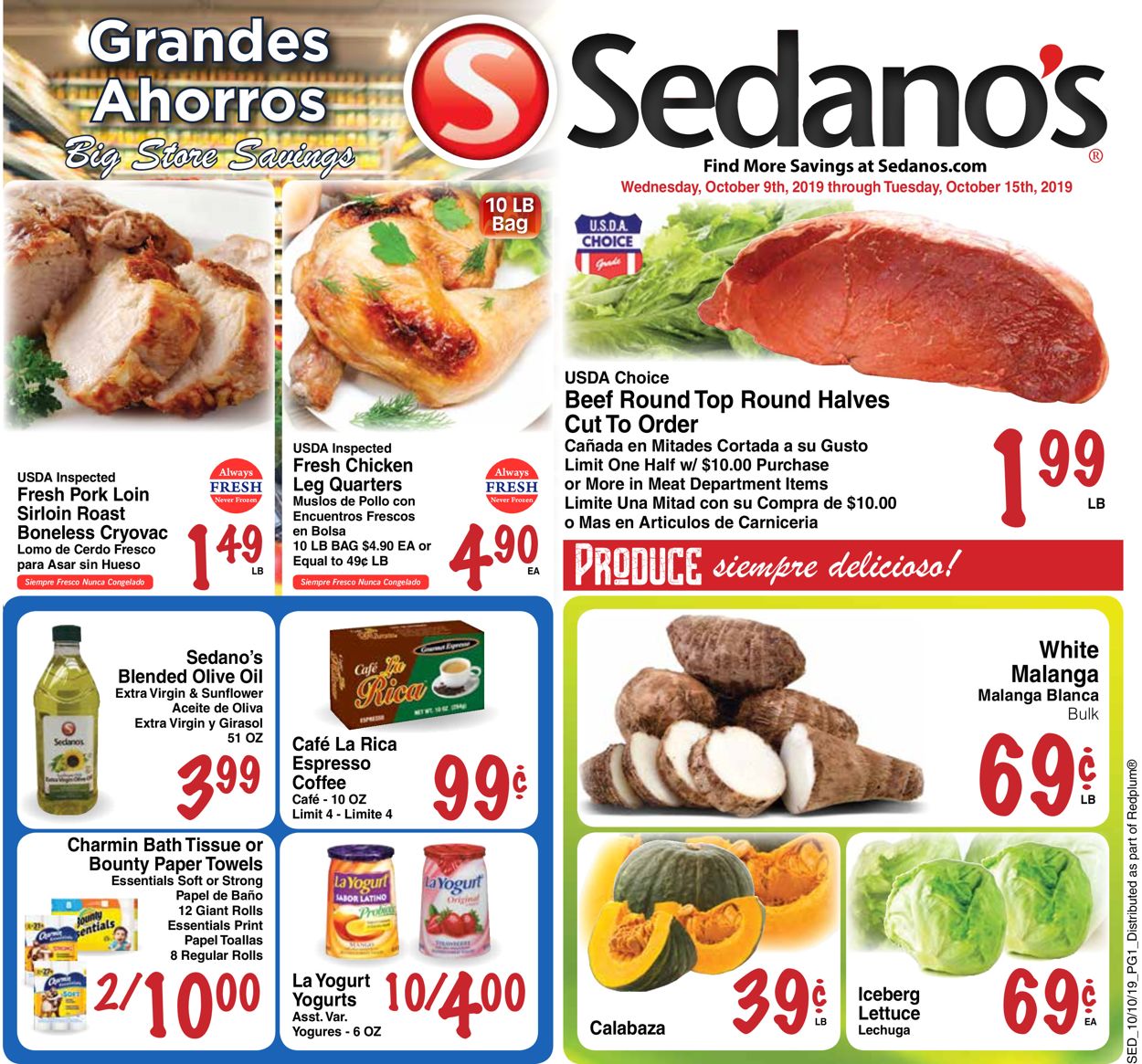 Catalogue Sedano's from 10/09/2019