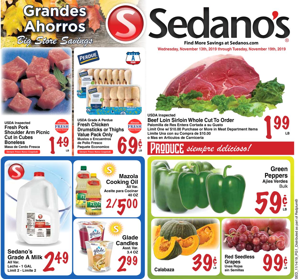 Catalogue Sedano's from 11/13/2019