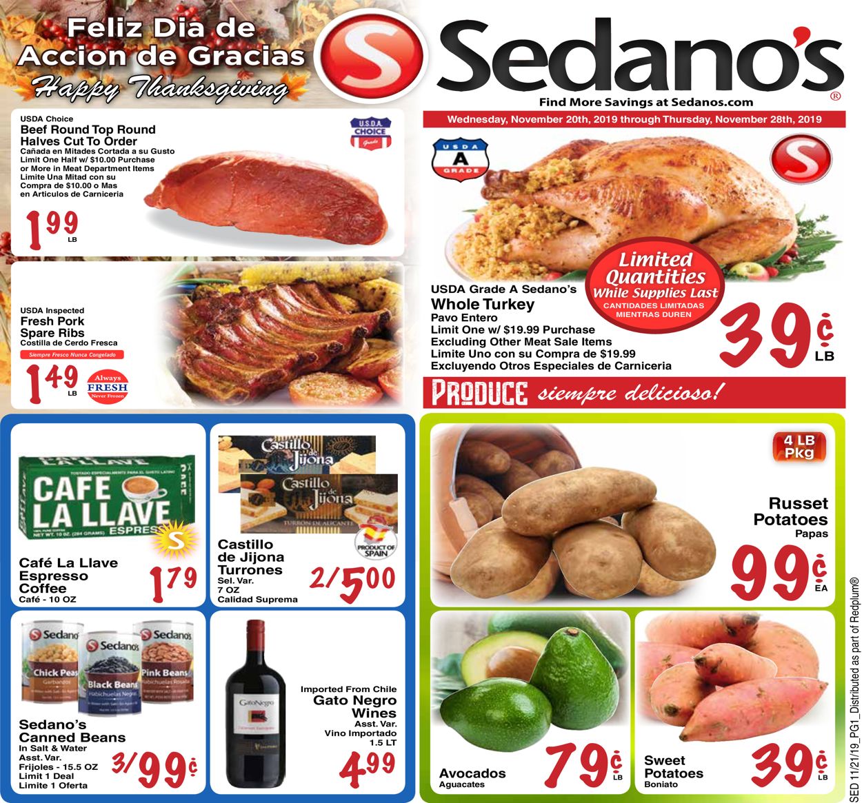 Catalogue Sedano's from 11/20/2019