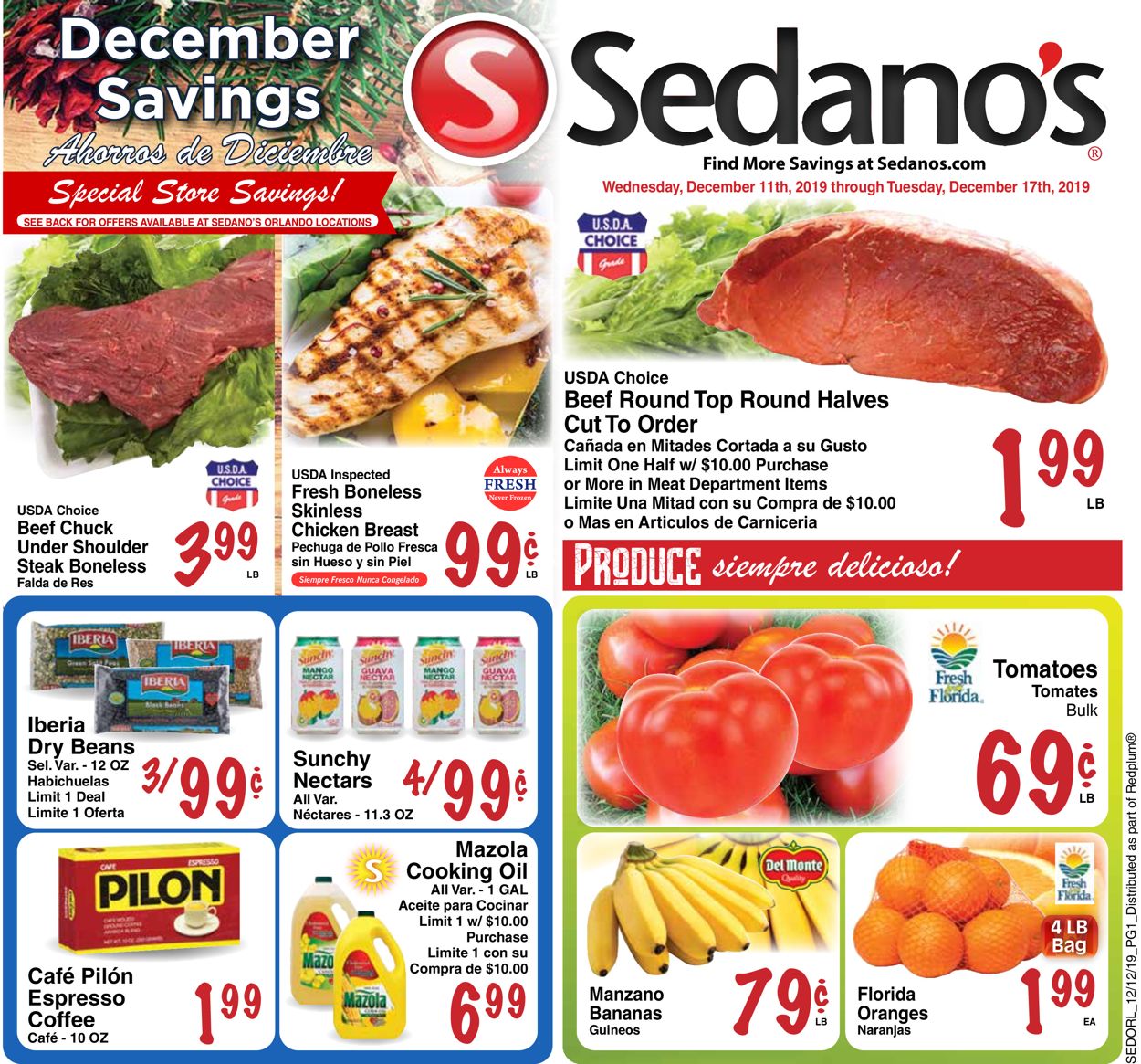 Catalogue Sedano's - December Savings 2019 from 12/11/2019