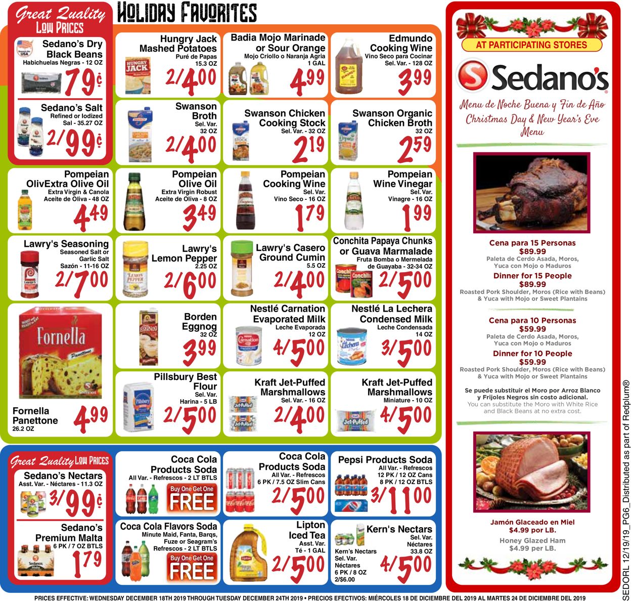 Catalogue Sedano's from 12/18/2019