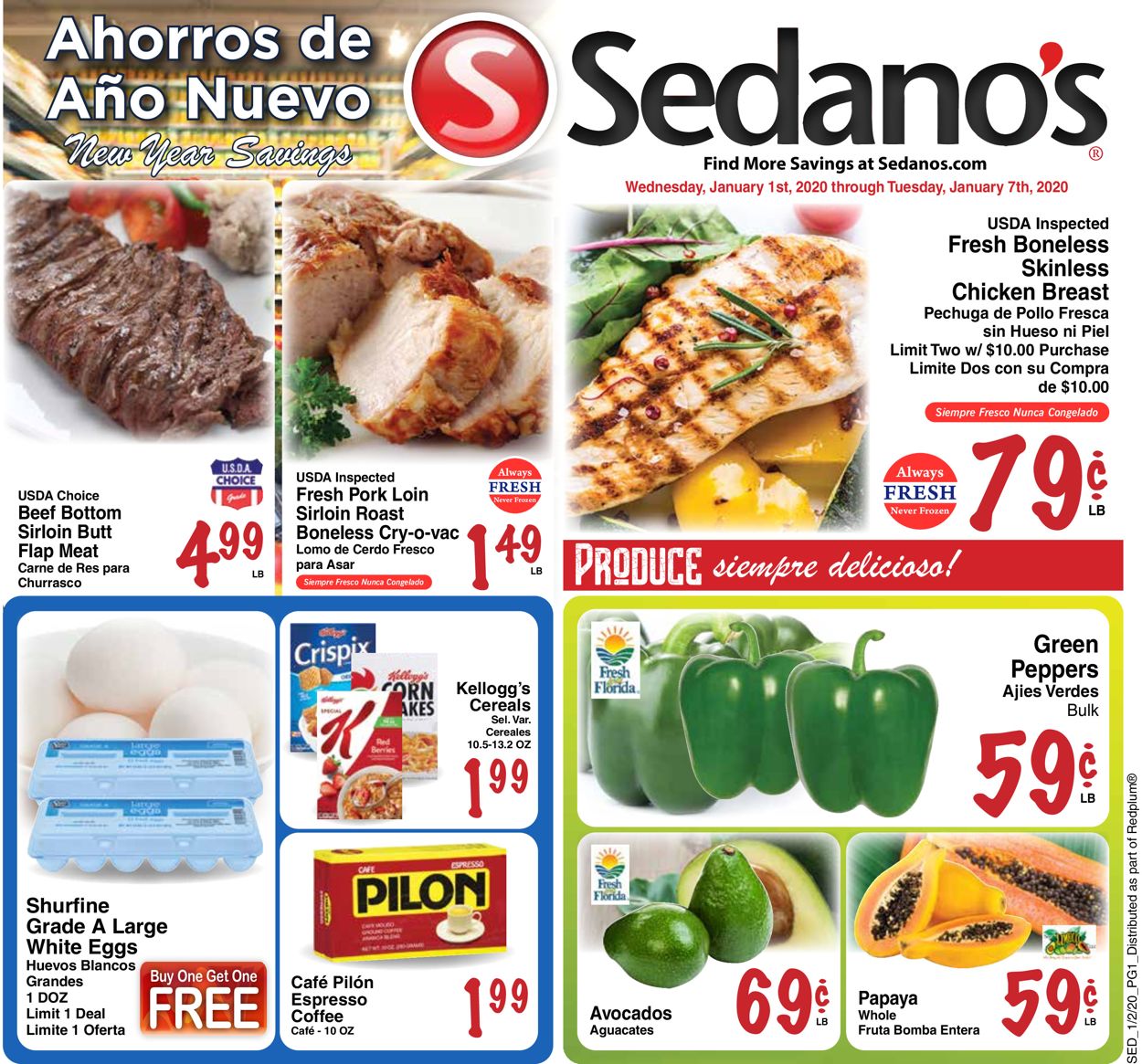 Catalogue Sedano's from 01/01/2020