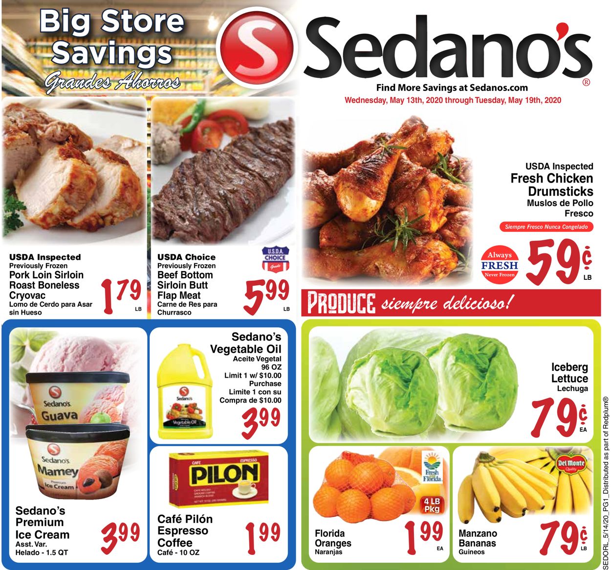 Catalogue Sedano's from 05/13/2020