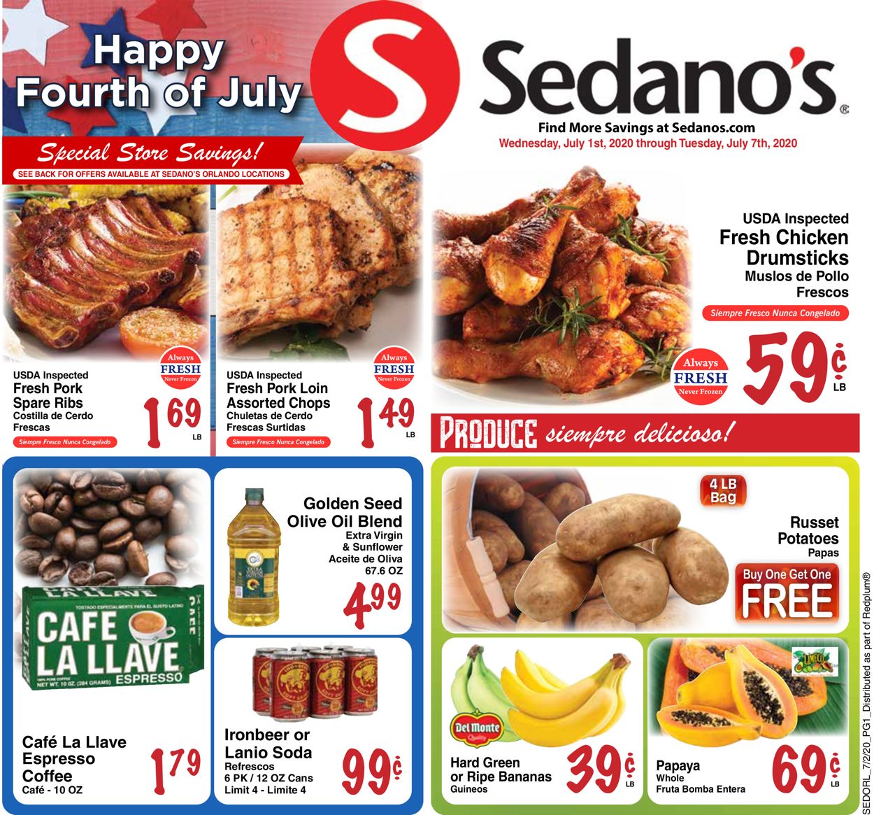 Catalogue Sedano's from 07/01/2020