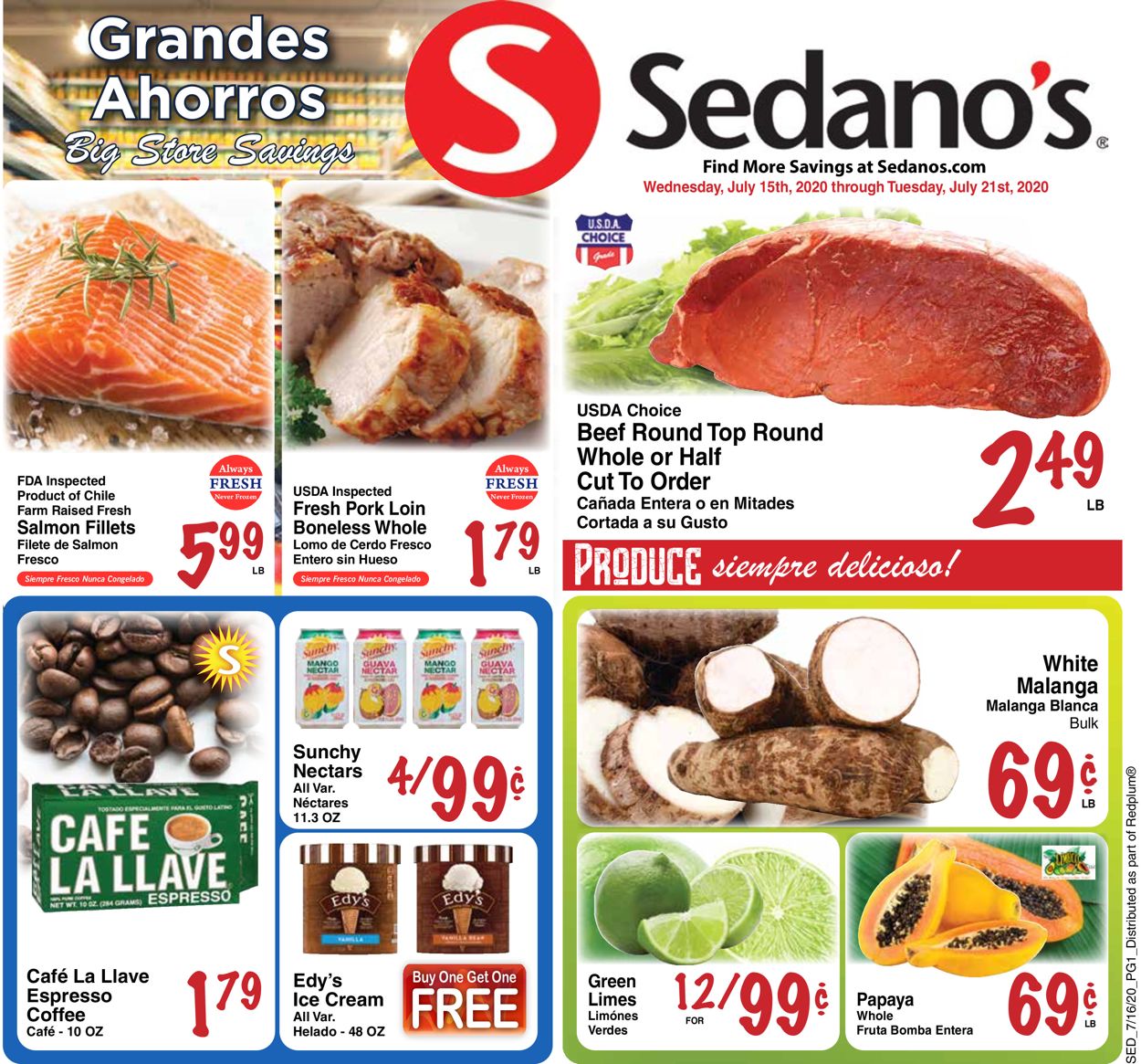 Catalogue Sedano's from 07/15/2020