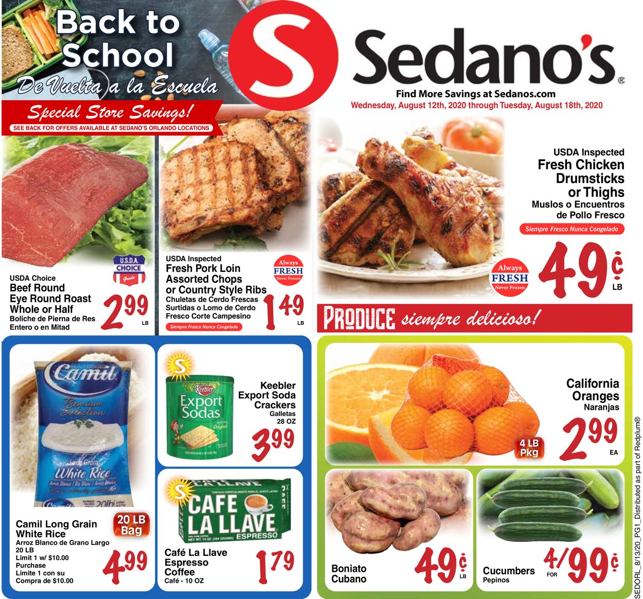 Catalogue Sedano's from 08/12/2020