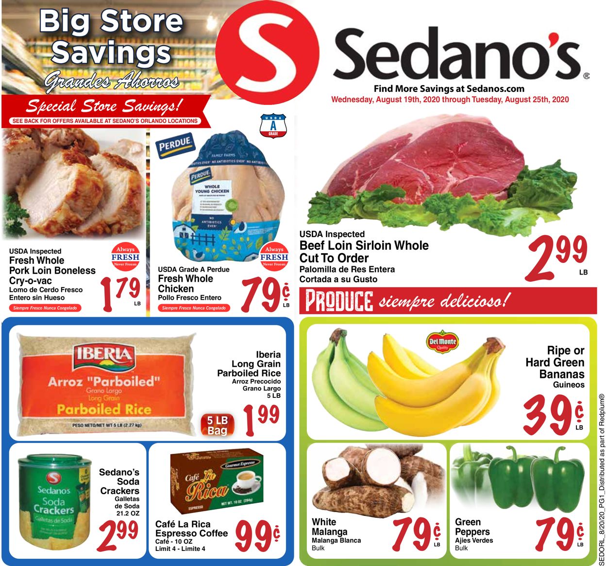 Catalogue Sedano's from 08/19/2020