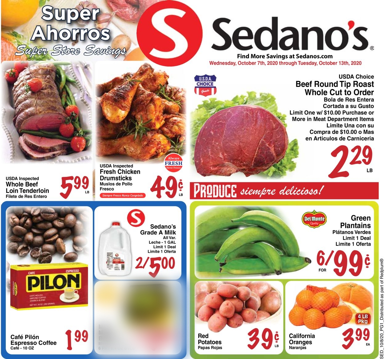 Catalogue Sedano's from 10/07/2020