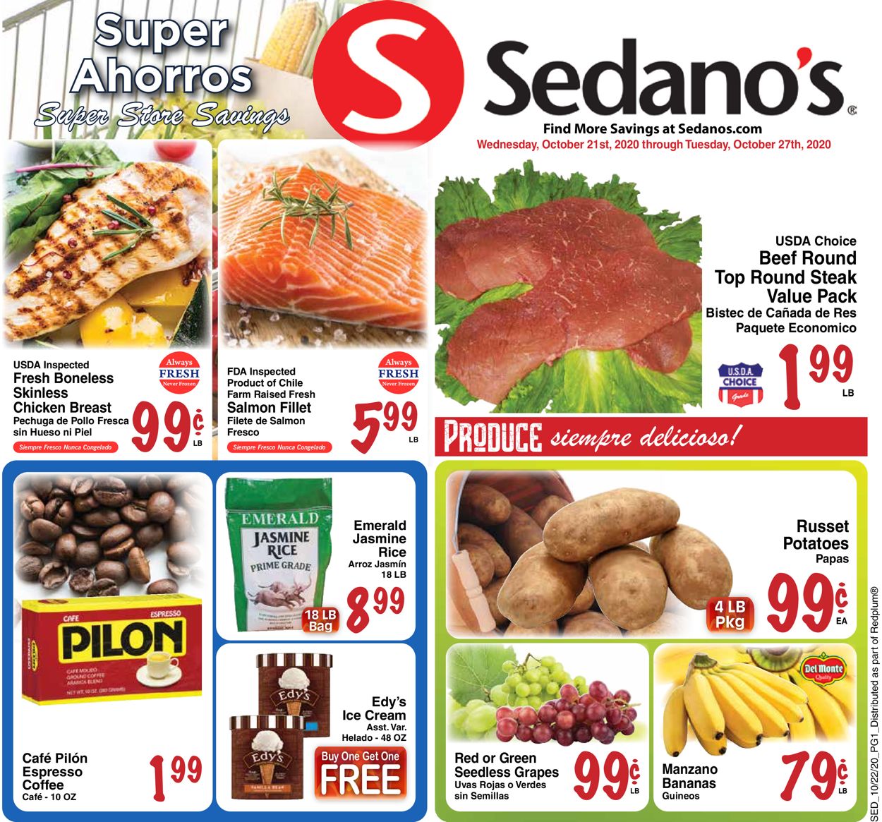 Catalogue Sedano's from 10/21/2020
