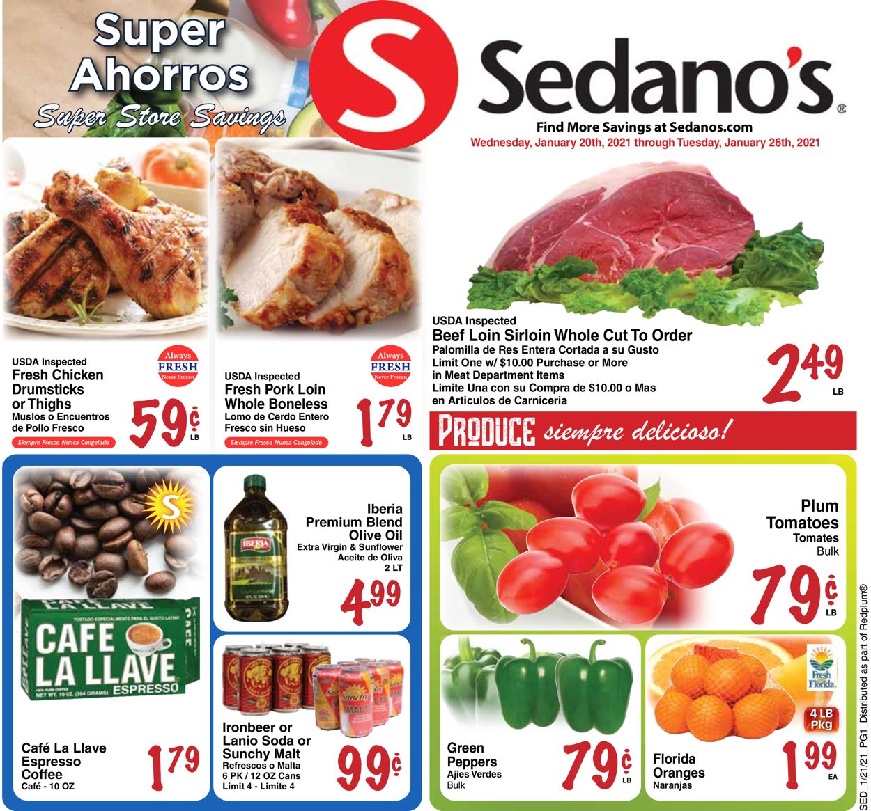 Catalogue Sedano's from 01/20/2021