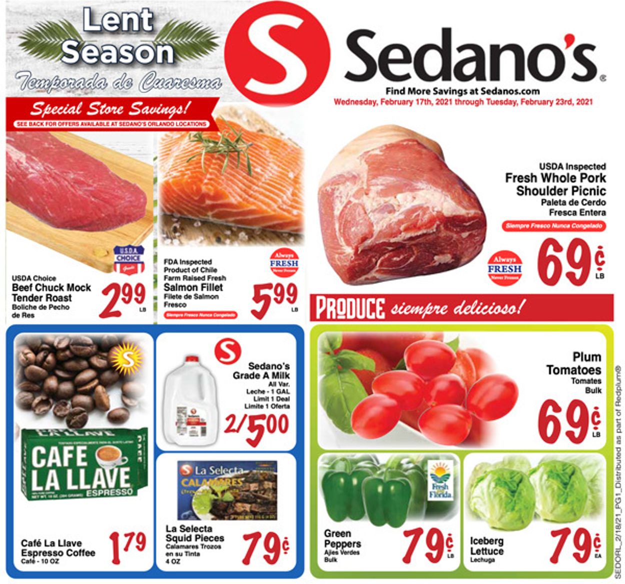 Catalogue Sedano's from 02/17/2021