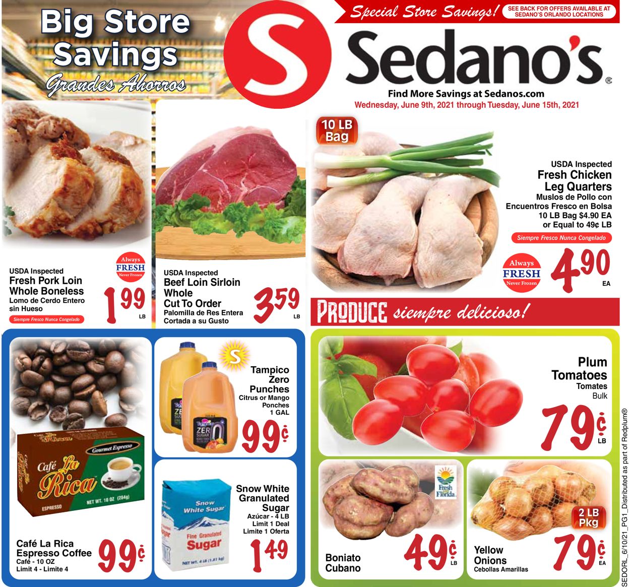 Catalogue Sedano's from 06/09/2021