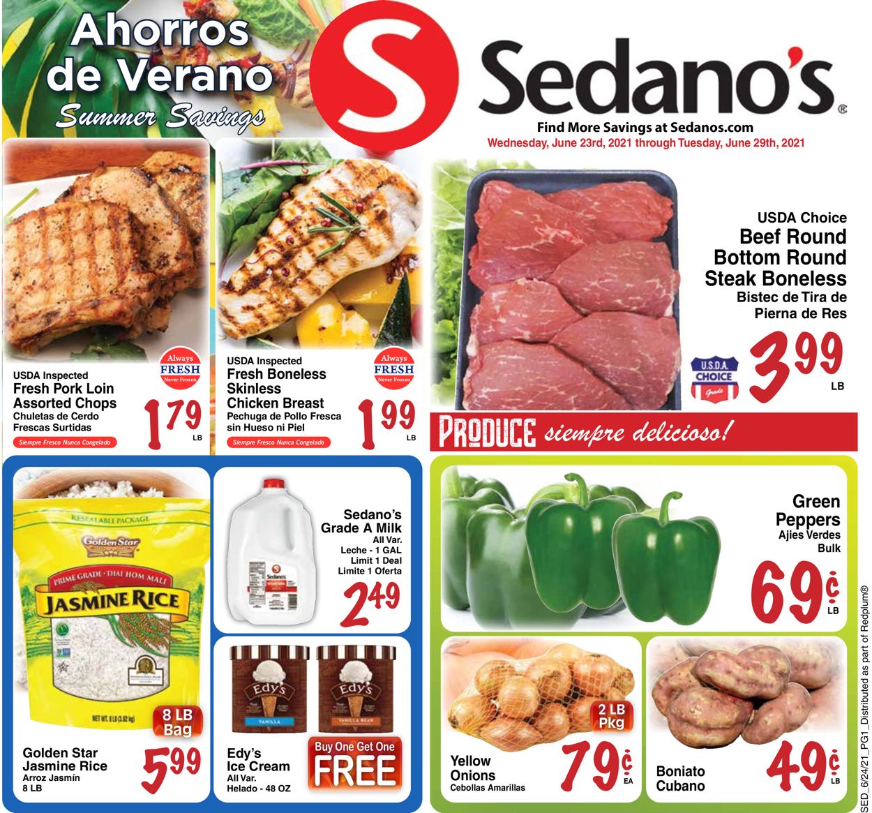 Catalogue Sedano's from 06/23/2021