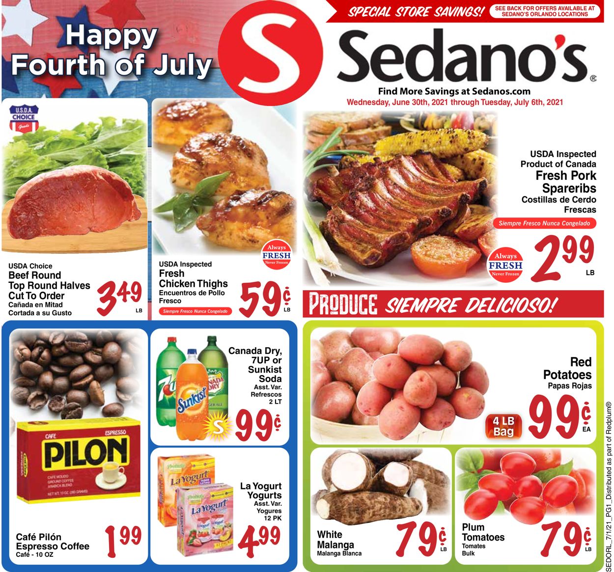 Catalogue Sedano's from 06/30/2021