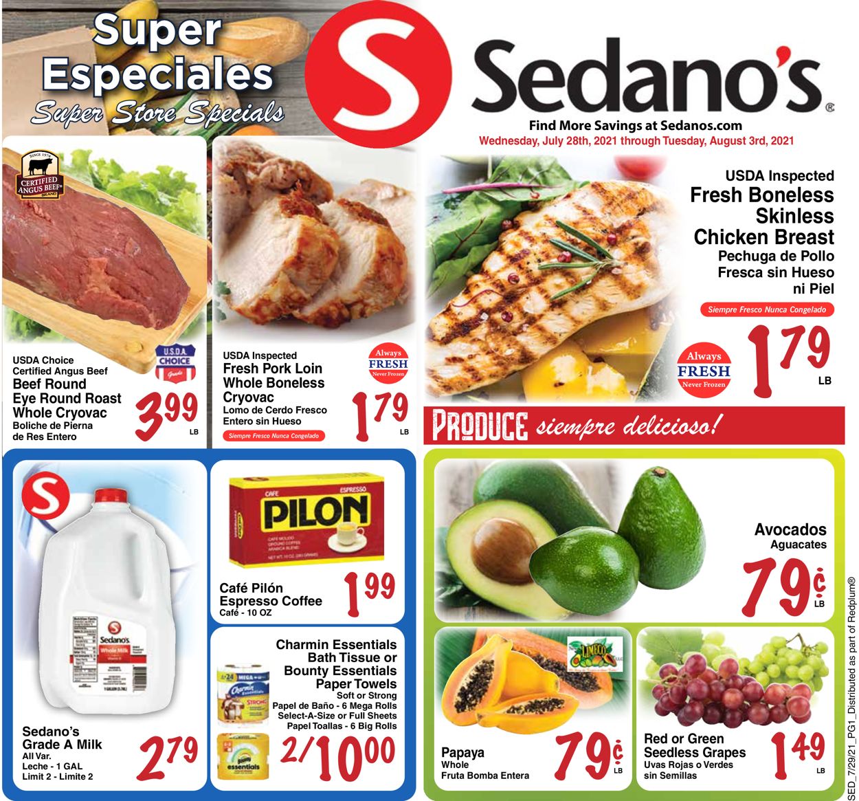 Catalogue Sedano's from 07/28/2021
