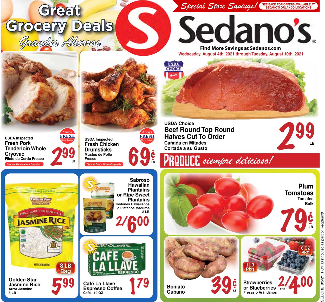 Catalogue Sedano's from 08/04/2021