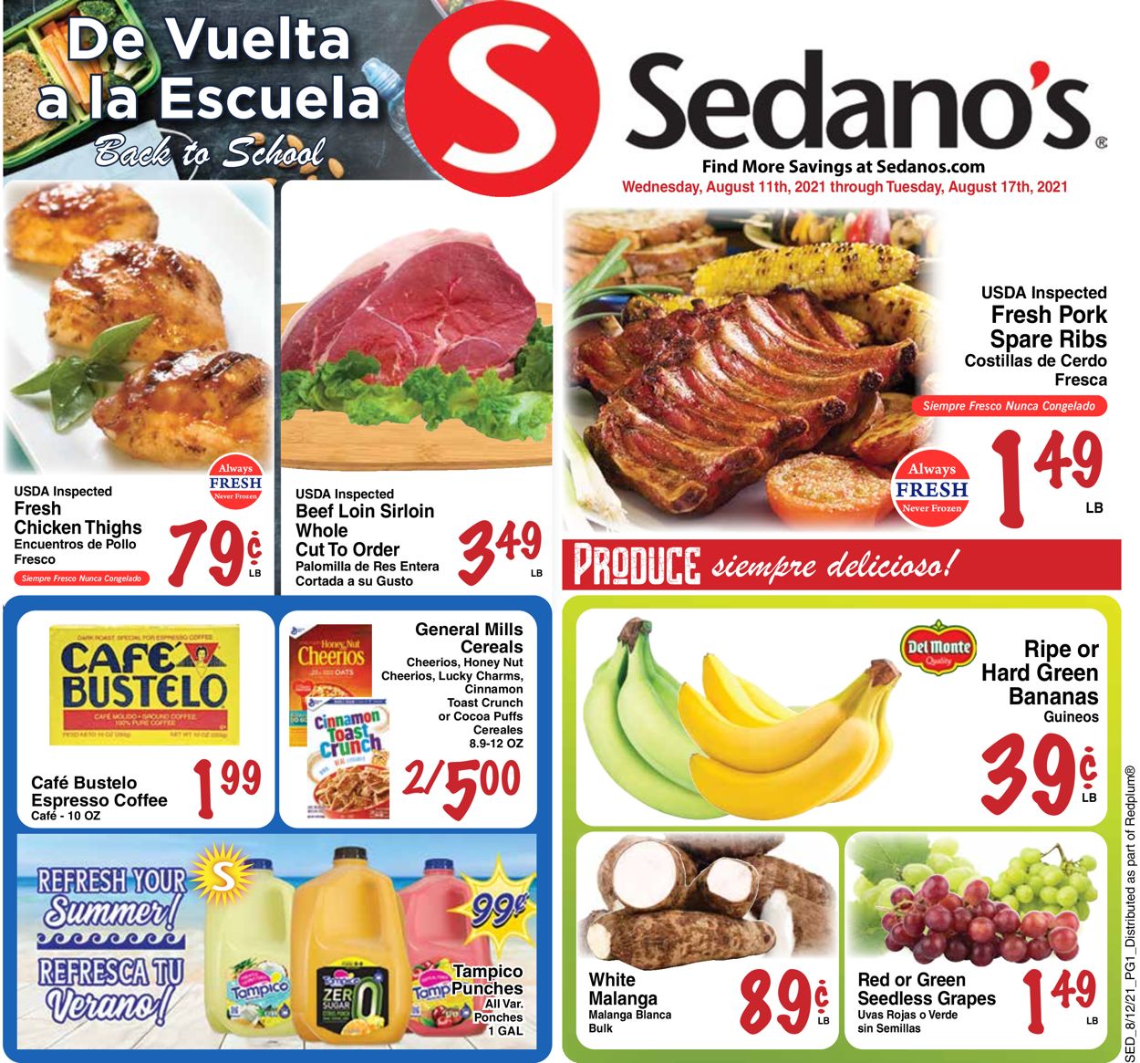 Catalogue Sedano's from 08/11/2021