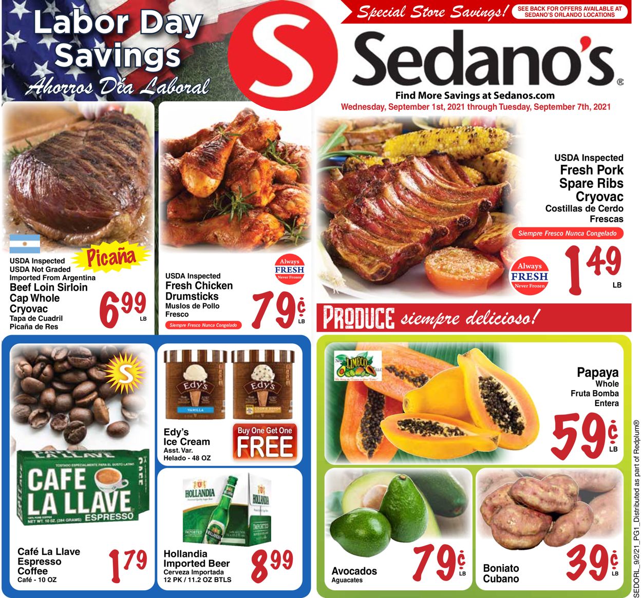 Catalogue Sedano's from 09/01/2021
