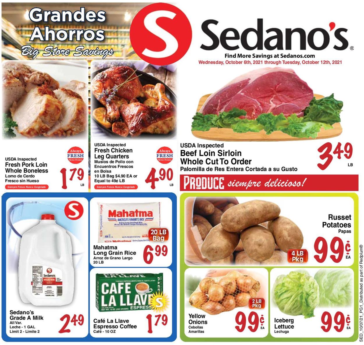 Catalogue Sedano's from 10/06/2021