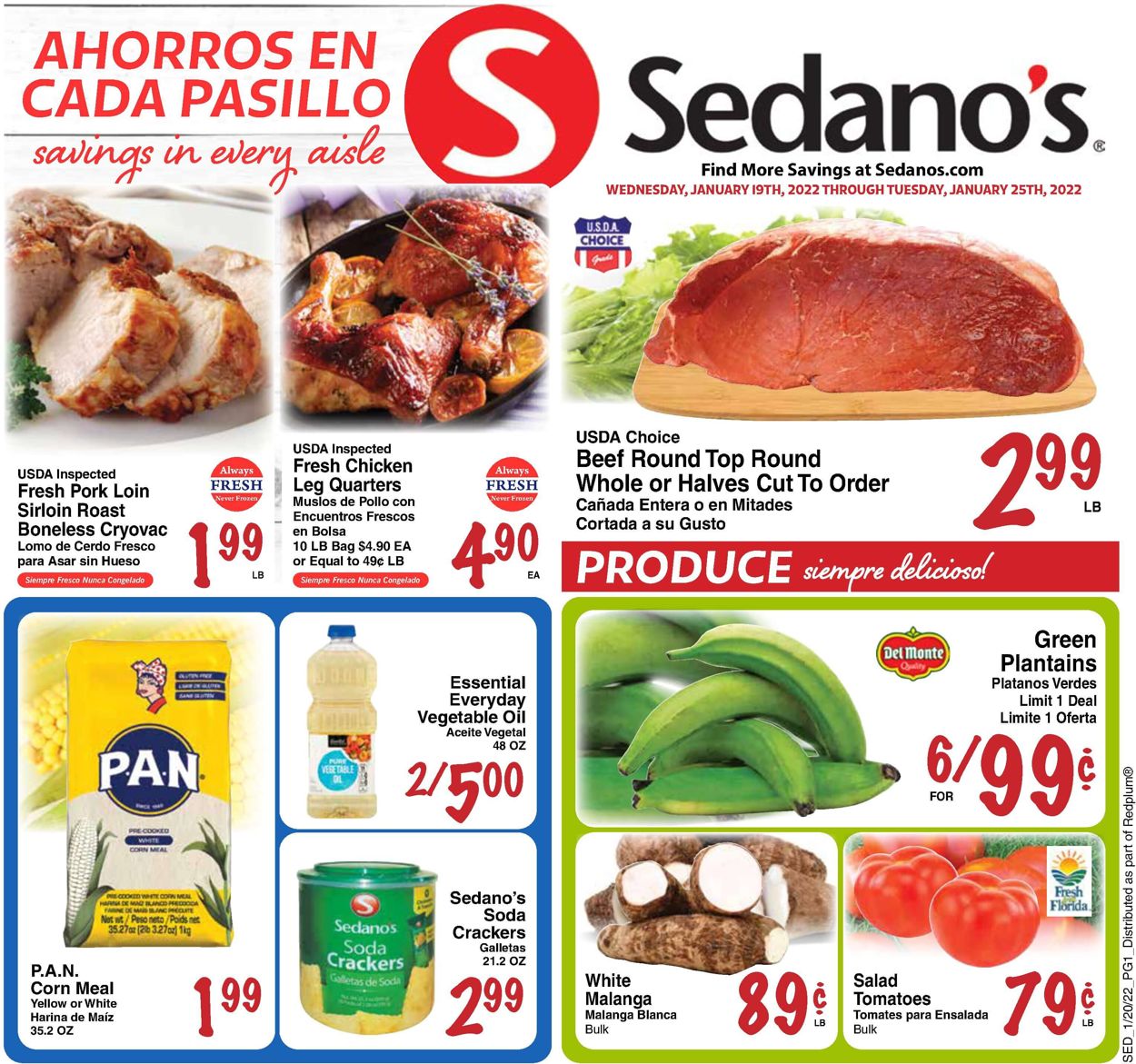 Catalogue Sedano's from 01/19/2022